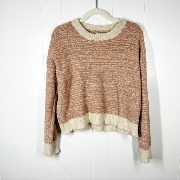 Thread & Supply Cozy Life Super Soft Pink Crewneck Sweater Medium - Picture 1 of 5